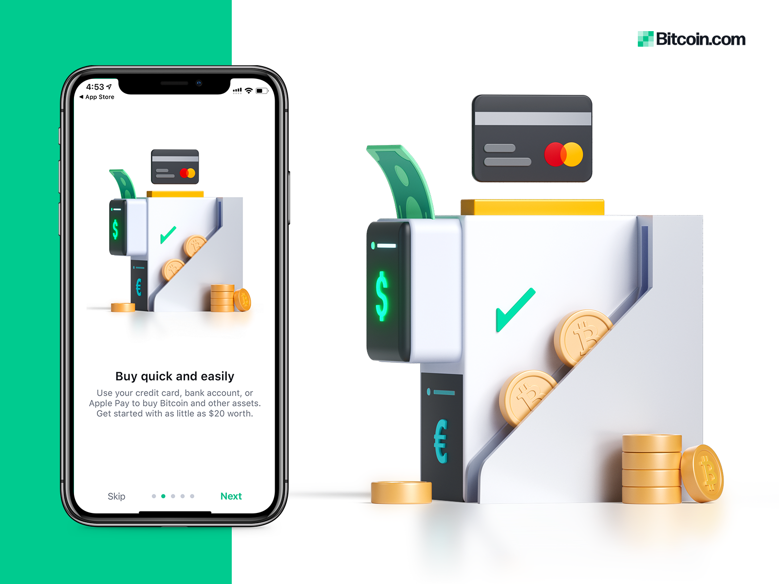 Example of 3D Illustration   Landingpage