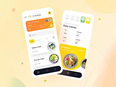 Nutria - Catering App animation application catering design design studio food food app graphic design interaction interface mobile mobile app mobile application mobile design mobile screen mobile ui ui user experience user interface ux
