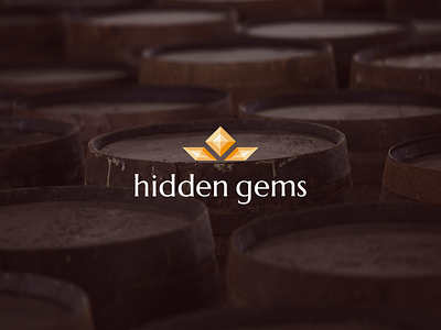 Hidden gems, logo branding design logo