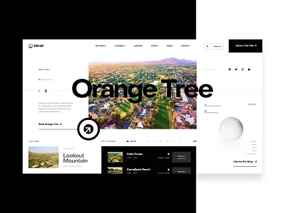 TeeUp - Weekly Warmup animation branding design drone golf grid grid layout interface mockup sports ui ux video web design