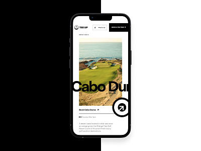 TeeUp Mobile - Weekly Warmup app drone golf grid grid layout hero interface mobile mockup sports ui ux video web design
