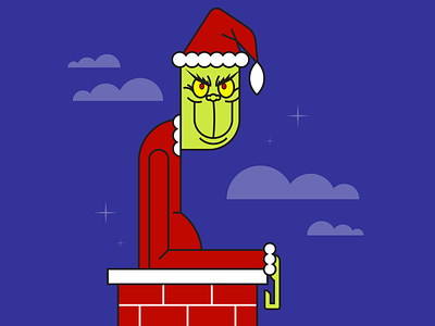 Grinch christmas december grinch illustraion illustration illustration art illustration digital illustrations minimalist seattle thegrinch