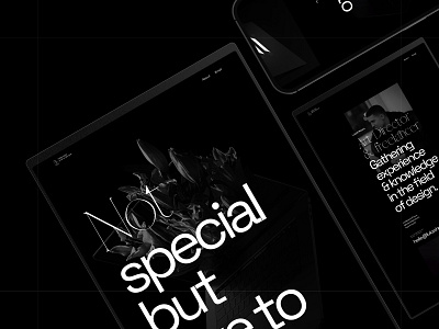 Portfolio Design animation brand dark design portfolio typography