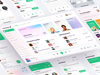 StoryBoard App Design Part-2 2021 animation app application clean community dashboard dashboard app dashboard ui design figma icon mobile mobile ui music music app music player ui user interface ux