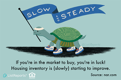 Slow and Steady animal illustration race running turtle