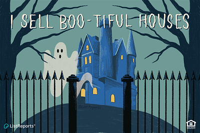 Haunted House ghost halloween haunted house home illustration night