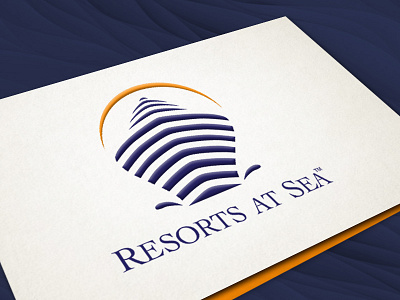 Resorts At Sea / Worldwide Ultra Premium Luxury Cruises branding cruise cruiselogo graphic design illustration logo logodesign ship shiplogo travel travellogo typography