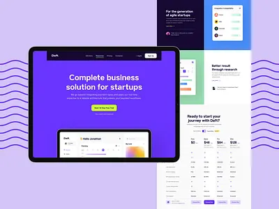 Daft - SaaS Website dashboard figma homepage design landing page landing page design pricing saas saas design saas landing page saas website typography ui ui ux ui design ux ux design web design website website concept website design