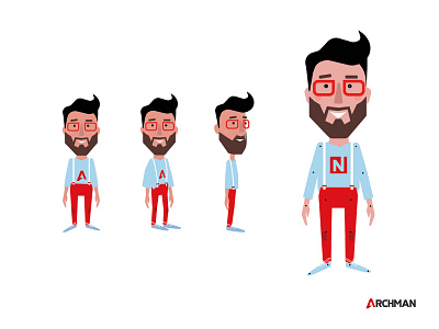 Archman / Animation animated animation art branding design expo illustration minimalistic