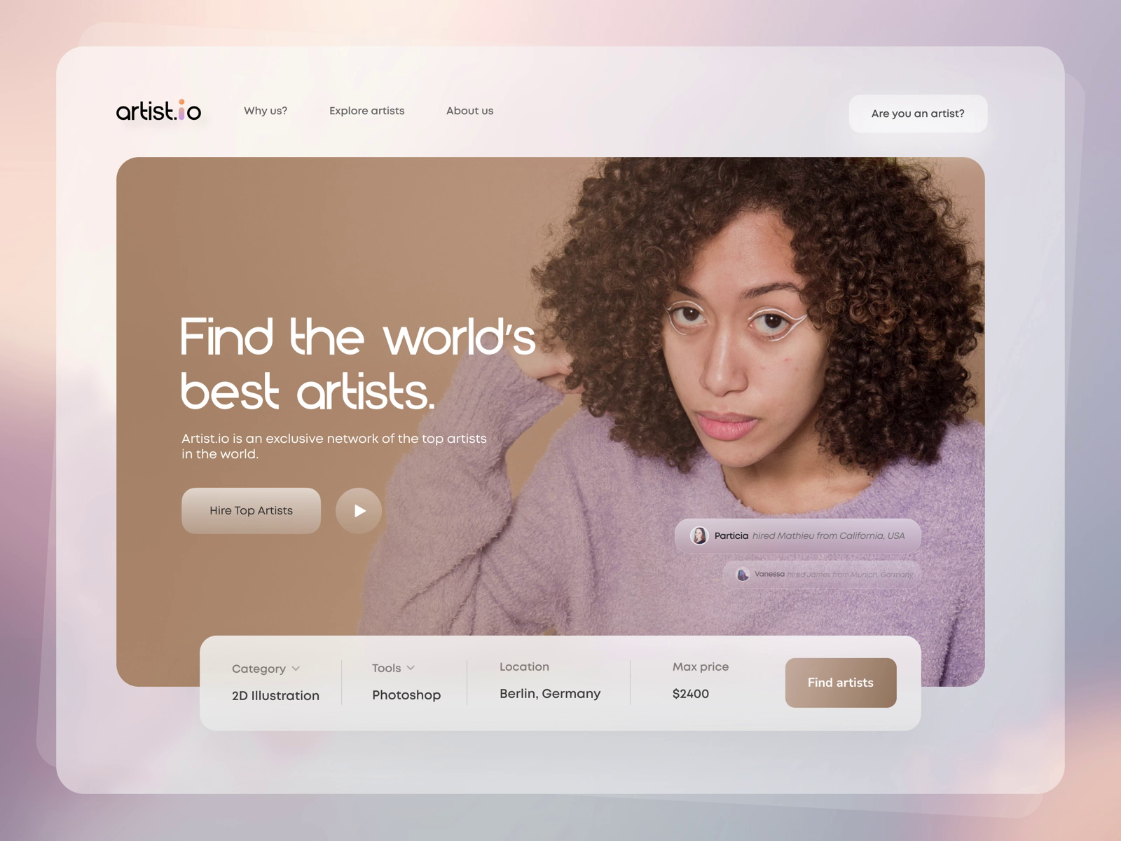 Example of Landing Page Design