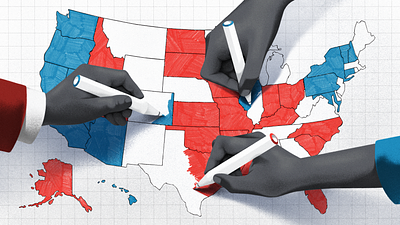 Omnia Podcast: 2022 Midterms 2022 blue editorial election illustration nick matej omnia penn state photoshop politics procreate red united states vote