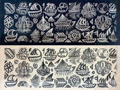 KNM - Logo Sketching boat concept galleon galley galleys logo logotype marine ocean octopus sail sail boat sea ship sketch sketches sketching symbol whale wip