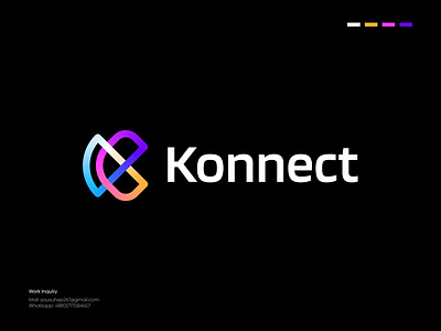 Connectivity and Social Network Logo Concept | Modern Loop Logo a b c d e f g h i j k l m n brand identity branding colorful connecting connectivity logo gradient logo icon internet logo logo design logo designer logotype loop modern logo network o p q r s t u v w x y z share web3 wifi