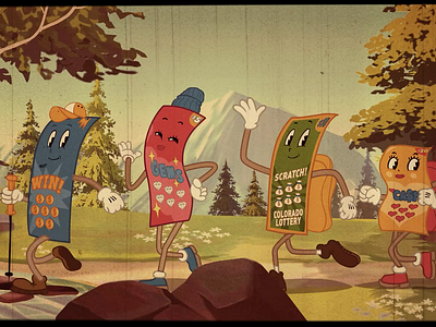 Colorado Lottery "Boulder" animation art direction character design illustration motion graphics