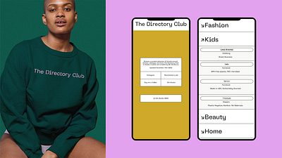 The Directory Club branding colors css desktop gradient graphic design mobile motion overlay site squarespace ui ux website