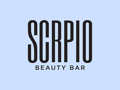 Logo Development for SCRPIO Beauty Bar brand identity branding design graphic design logo