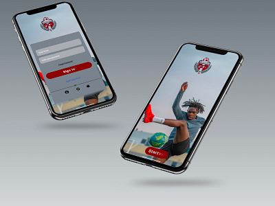 Responsive web design - Futbol athletic advancment app desing fitness landingpage logo ui ux