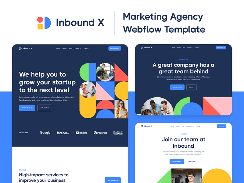 Presentation - Studiopro X | Marketing Agency Webflow Template inbound marketing