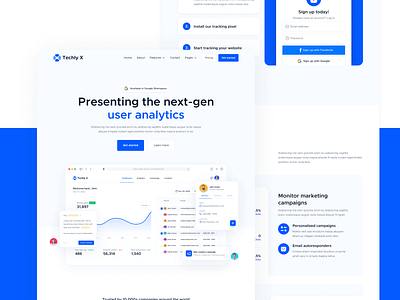 Home | Techly X - Tech Webflow Website Template b2c