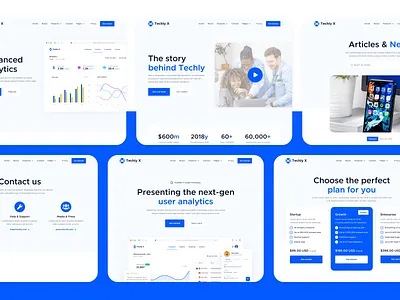 All Pages | Techly X - Software and Tech Webflow Template b2c