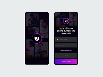 Umoja - Account Sign in africa android cash country picker crypto fintech ios log in mobile onboarding people of color photography react security sign up umoja wallet