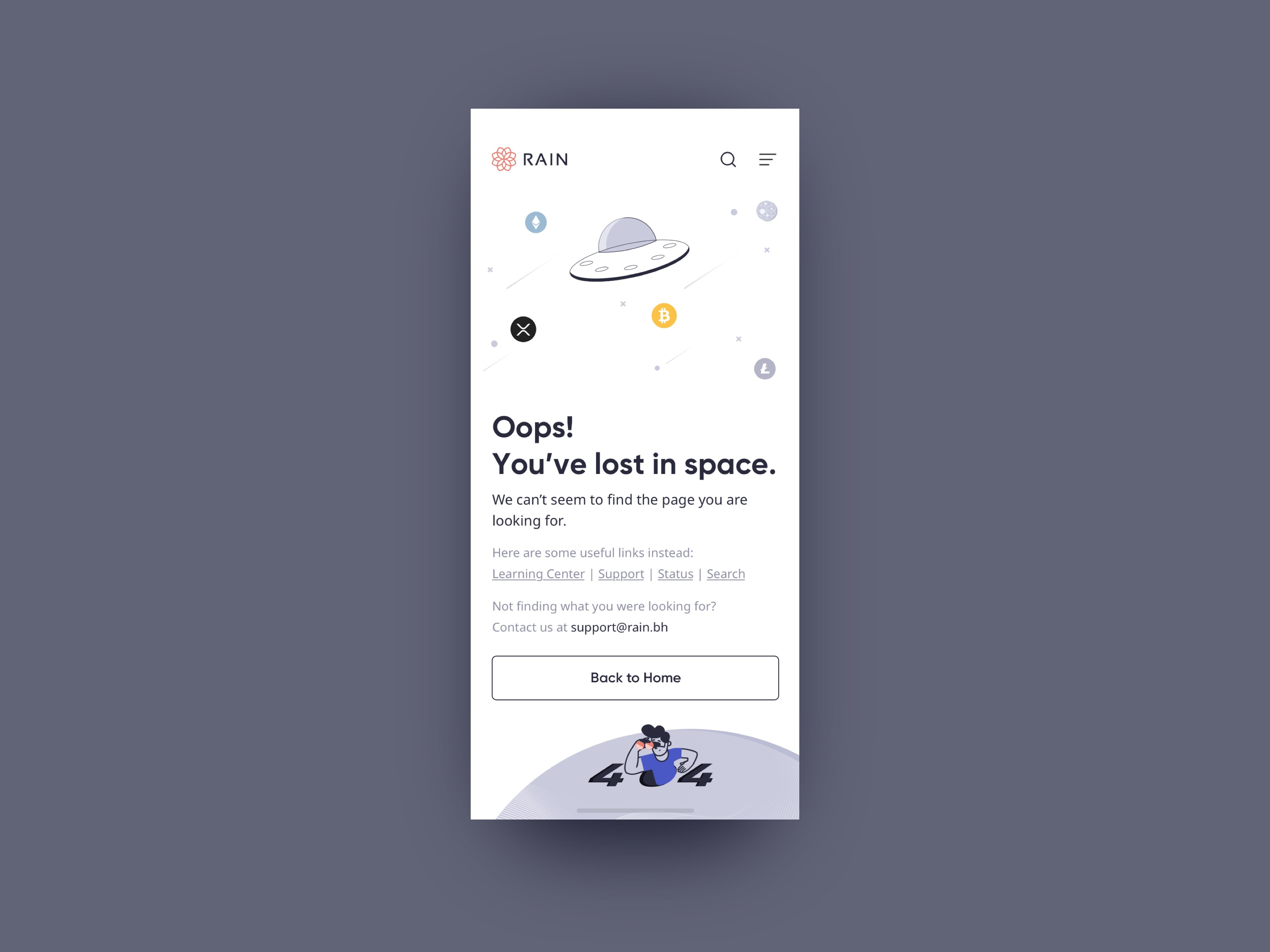 プロフお願いします Cryptocurrency Trading Platform - 404 Page by Vivek Kay for