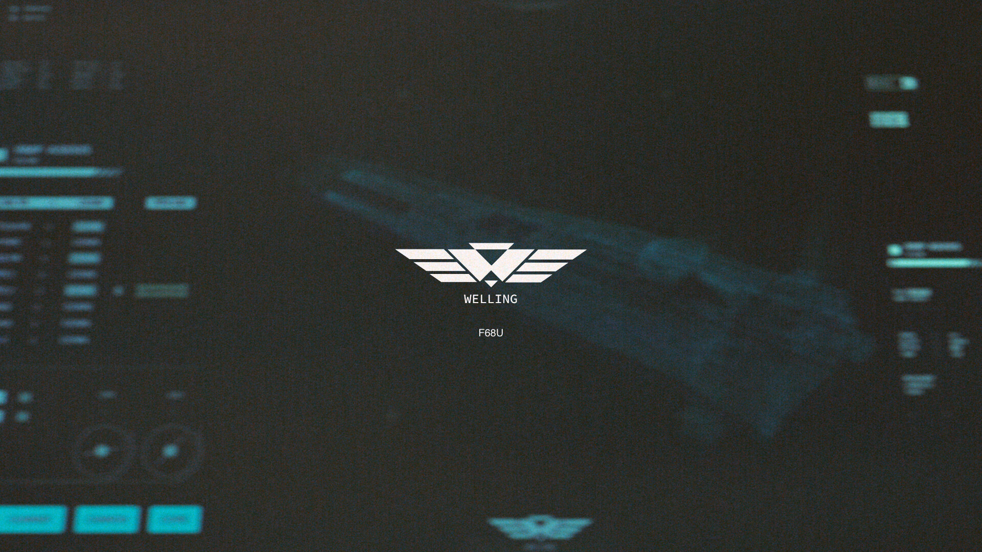 Welling F68U Interactive UI design fui game graphic design illustration interactive scifi ui unity ux