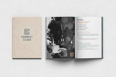 Connect Class - Book Design book branding church design graphic design icon illustration logo magazine map study texture vector
