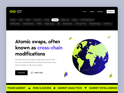 Cross Chain Swaps Website Design auction blockchain cross chain cross chain swap crypto cryptocurrency etheric landing page minimal money swap nft pixency protocol swap token ui ui design ux ux design website