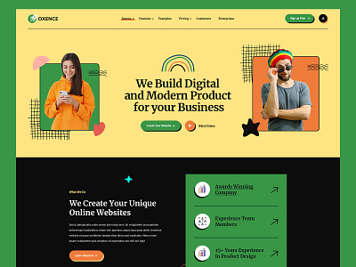 Digital Studio Web Exploration agency branding creative digital agency digital studio landing pages modern redesign template ui design user interface ux design web design website