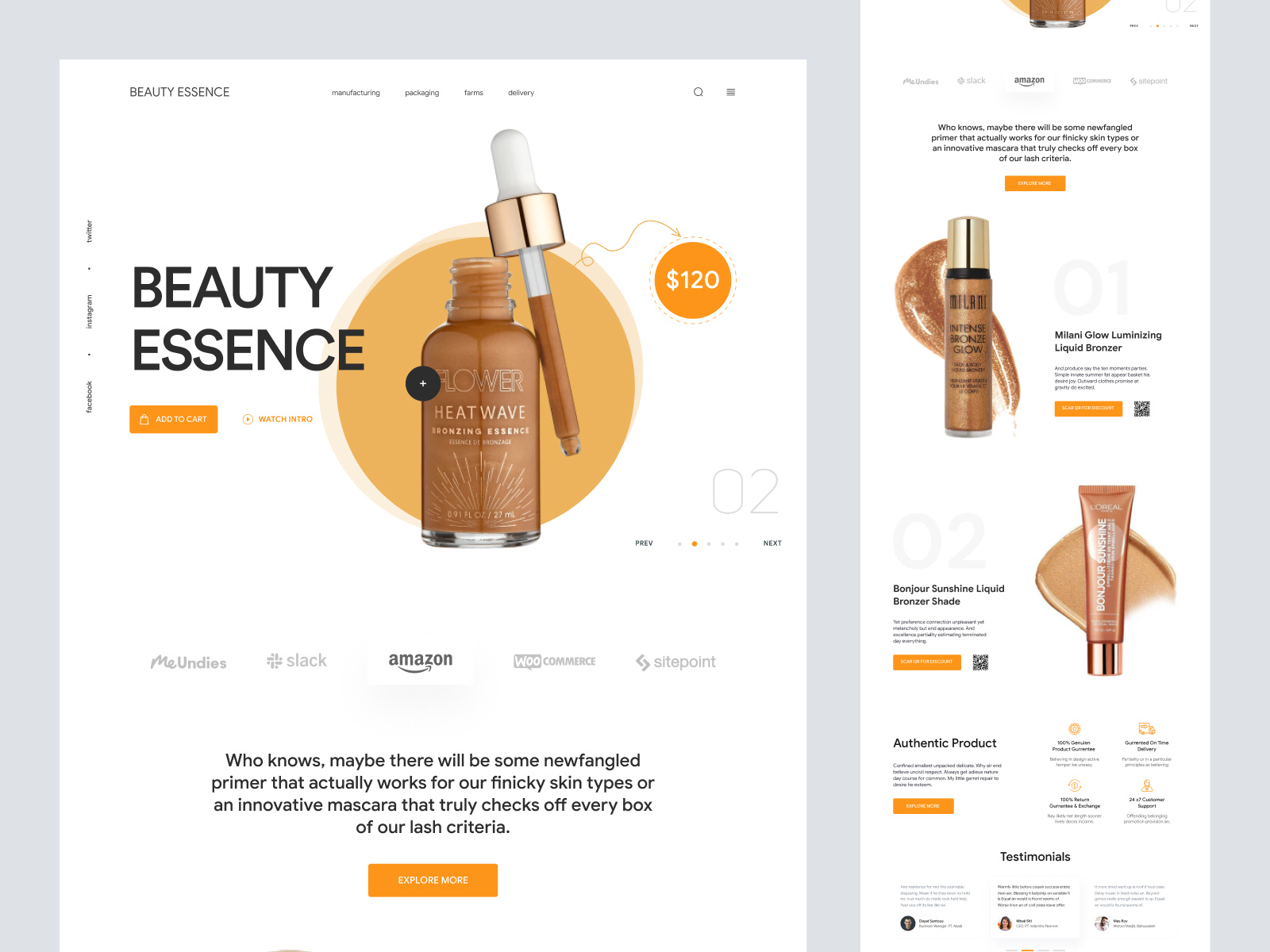Shopify website design by Mike Taylor for Shopified on Dribbble