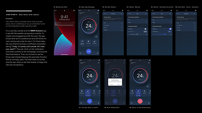 Air Conditioning Remote Control for BMW ios ui ui design user interface ux design