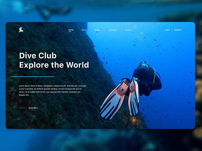 Create a compelling Scuba Diving app canyon coral deep diving interface ocean product scuba diving seaside service startup swimming tour travel ui underwater ux wave web website