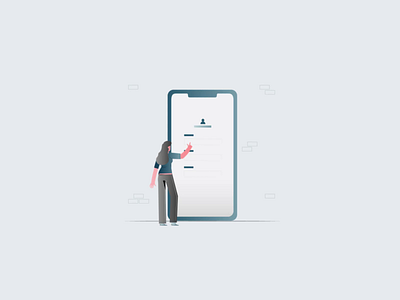 Login Process Illustrated and animated for EZRM animated gif buyer design e commerce illustraion login sellers shopping sign up ui ux website
