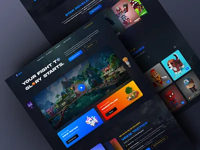 Voxies - Blockchain Game Landing Page 3d gaming blockchain landing page blockchaingame crypto cryptogame game landing page gameconcept gamedev gamefi gameing landing page gamewebsite gaming homepage landingpage metaverse naimurrahman nft nft game nftgaming website design