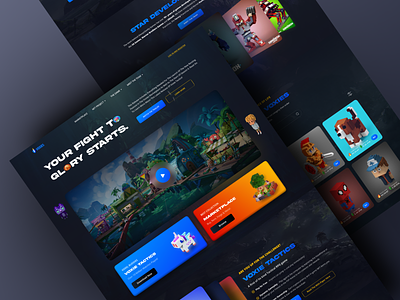 Landing page for online card game site, Landing page design contest