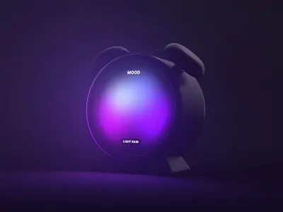 Mood 🔮 3d alarm animation clock prototype ui