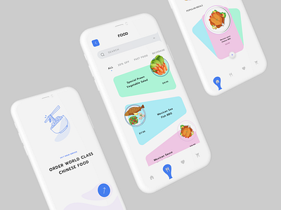 Food App app design figma mobile app mockup ui user experience user interface ux