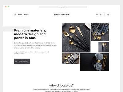 Online Cutlery shop(part-2) case study clean cutlery design ecommence finance minimal mobile responsive shop ui ui design ux web design website work page