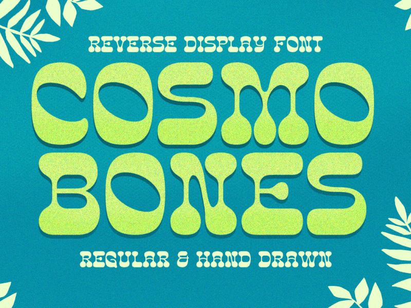 Cosmo Bones - Reverse Display Font freebies game