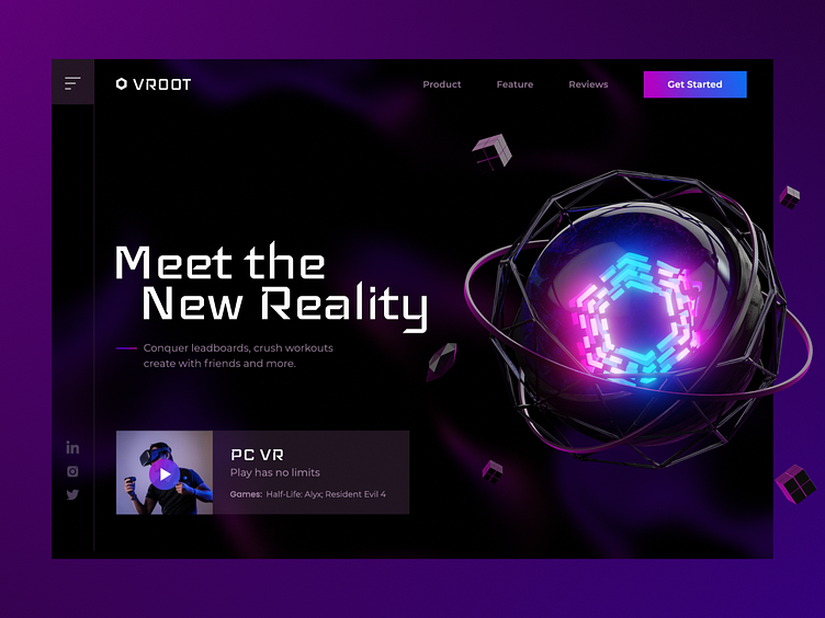 메인 이미지 - 3D와 모션이 살아있는 UI