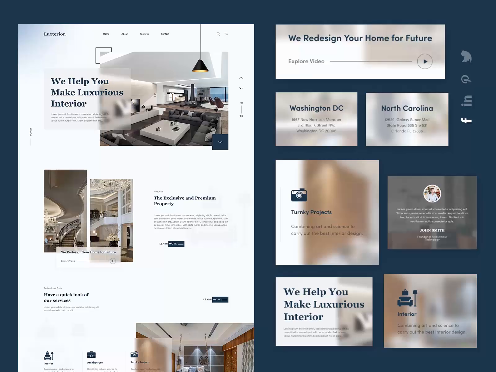 Perfect House🏠 Interior Web Layout💻 by Indylogix UI/UX for IndyLogix ...