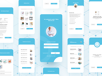 My Doctor App Case Study 2022 appdesign figma mansoorgull problem productdesign prototype screens solved ui userdata ux webdesign wireframes