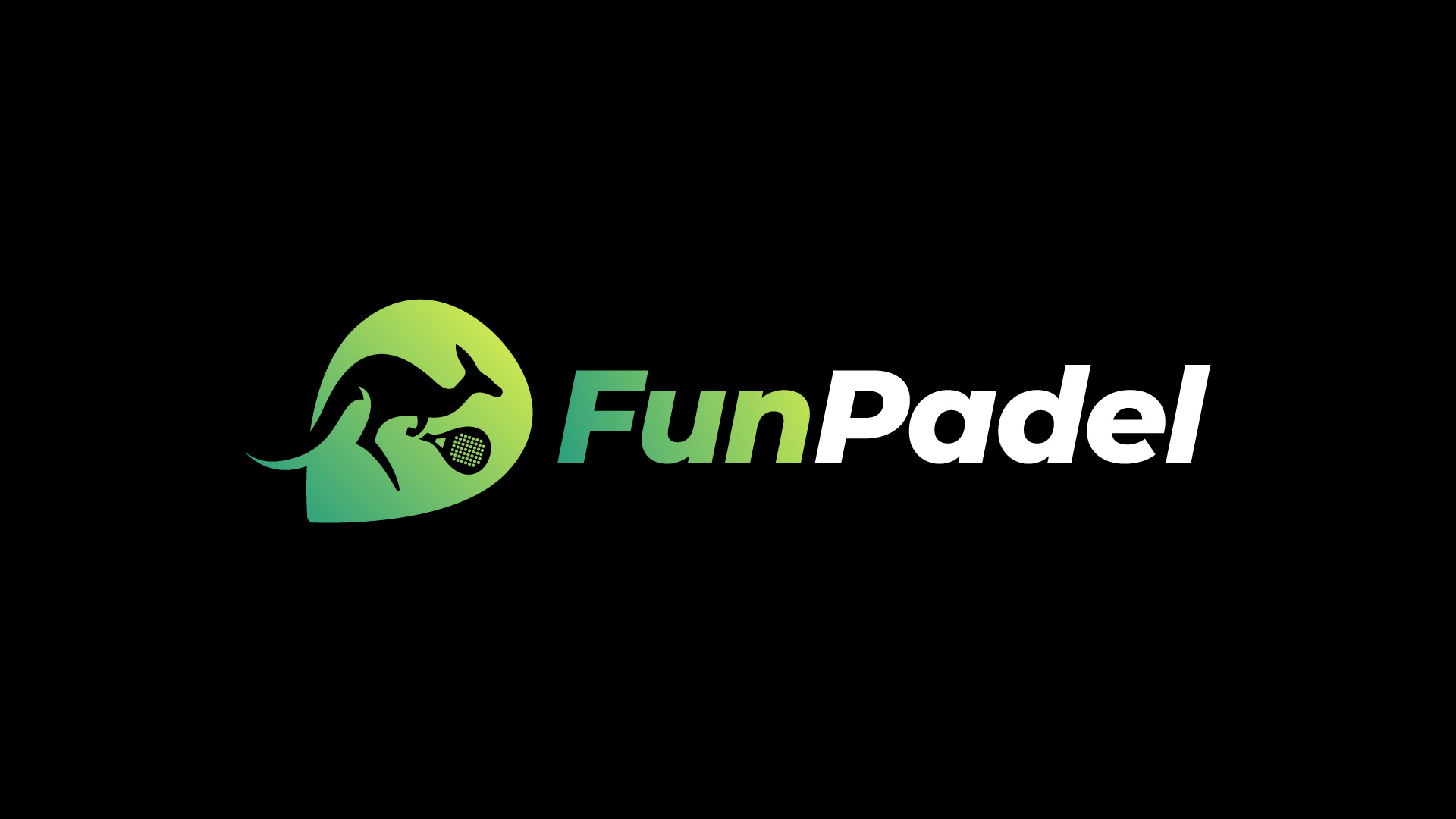 Fun Padel | Visual Identity app logo brand design graphic design kangaroo logo logo desing padel sport logo tenis visual identity