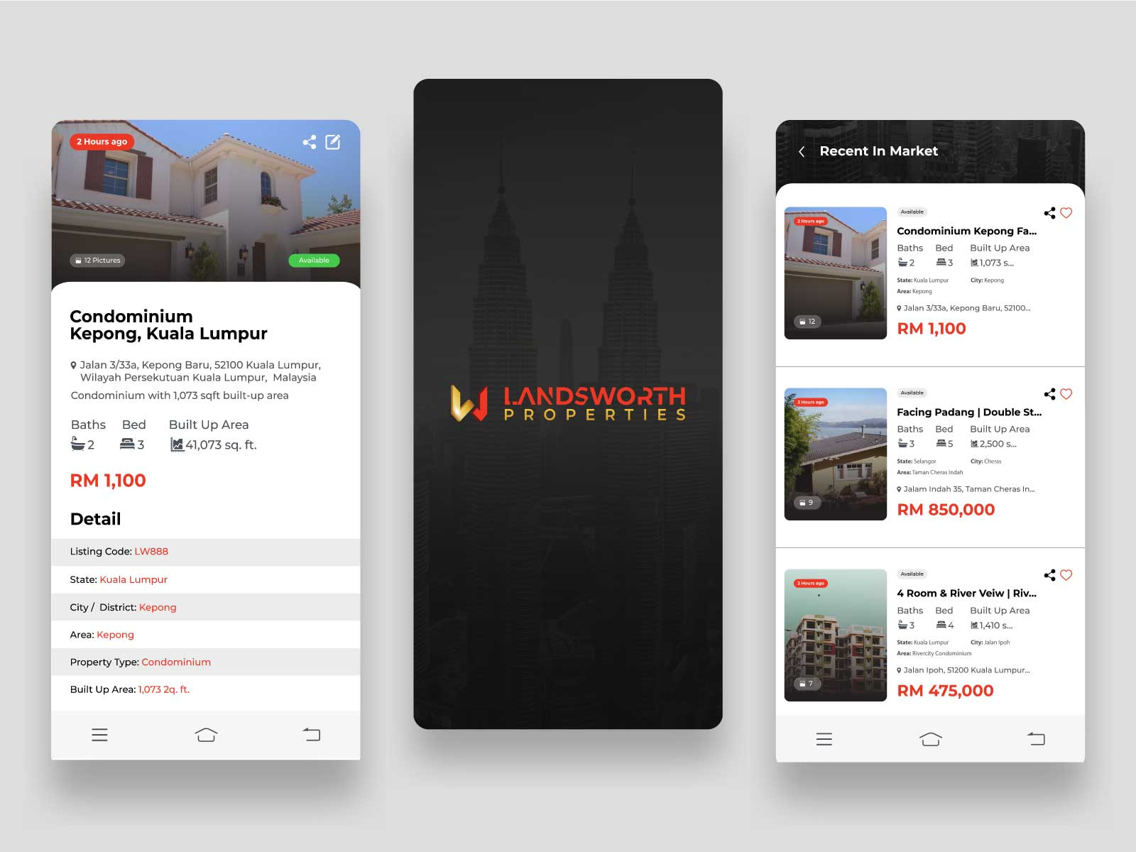 Real-Estate Mobile App: iOS Android UI by Talha Gadit on Dribbble