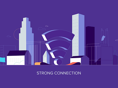 Strong Connection 2d after effects animation design explainer gif illustration logo motion graphics ourshack ui