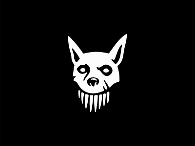 Zombie Dog Logo animal branding character dark design dog gaming horror icon illustration logo mark mascot nightmare rabid scary teeth vector wolf zombie