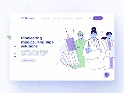 💊 Novimed website design design health healthcare healthcare website healthcare website design inteface medical translation medical website nhs ui ux web app web design website