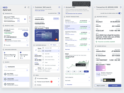 Bank application bank card credit currency customer design dollars id mobile offer payments search transaction ui ux wallet