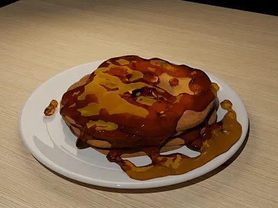 The pancakes 3d 3d modeling blender